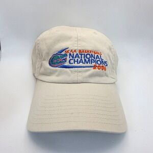 Twins Enterprise Florida Gators Hat Mens OSFM Khaki 2006 NCAA Champions Dad Cap